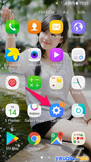 Cách bật tắt Tìm thiết bị trên Samsung Galaxy 1