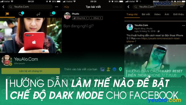 Cách bật chế độ Dark Mode cho Facebook trên Android, Samsung, Oppo…