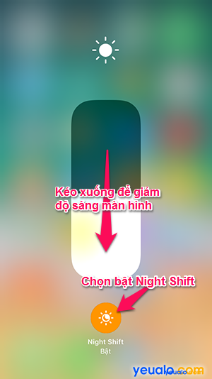 Cách bật chế độ Night Shift trên iPhone 3