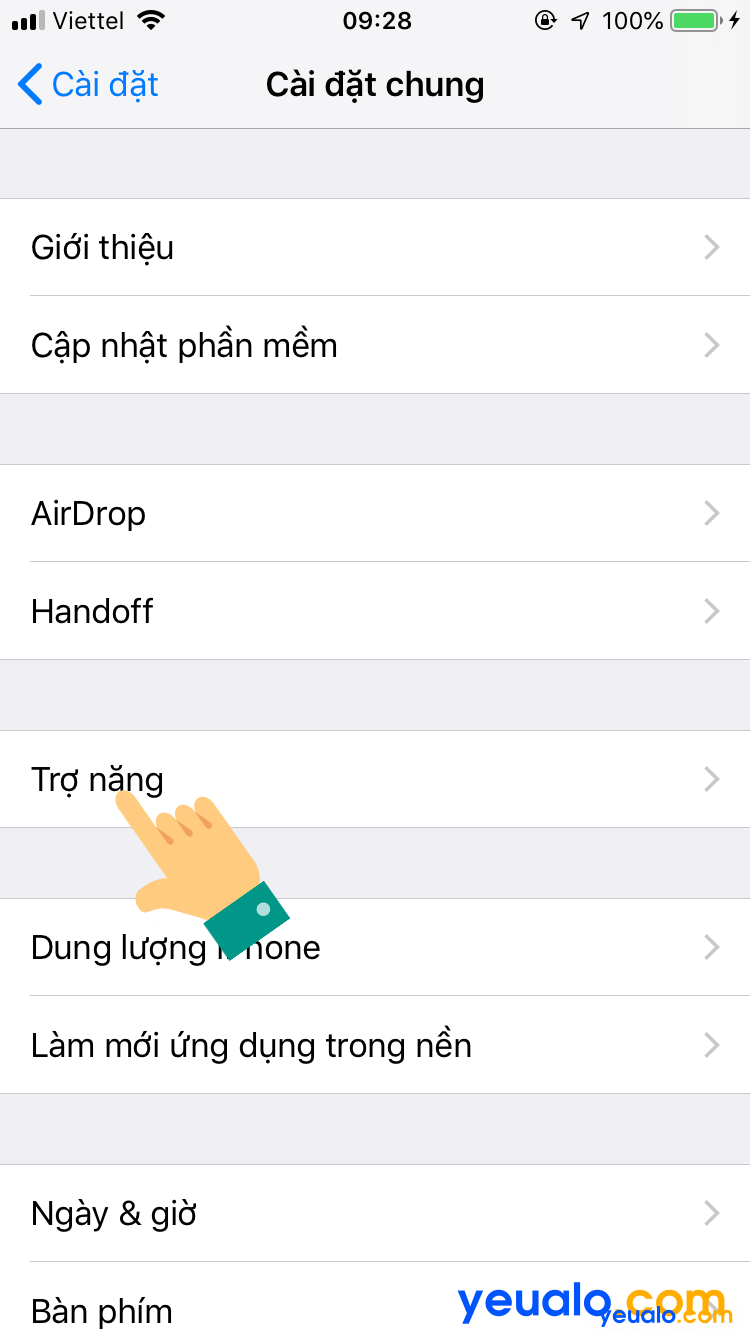 Cách bật nút home ảo trên iPhone 6 3