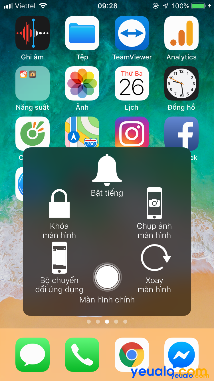 Cách bật nút home ảo trên iPhone 6 6