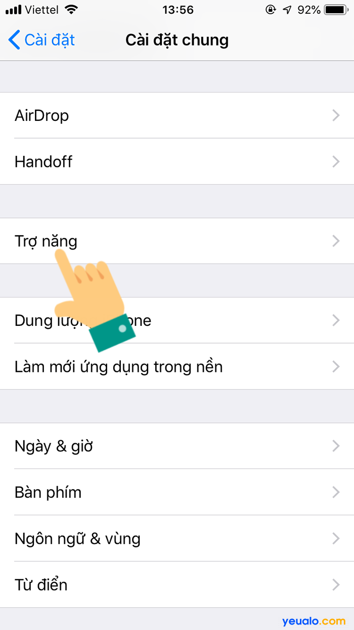 Cách bật nút home ảo trên iPhone Xr Xs Max 3