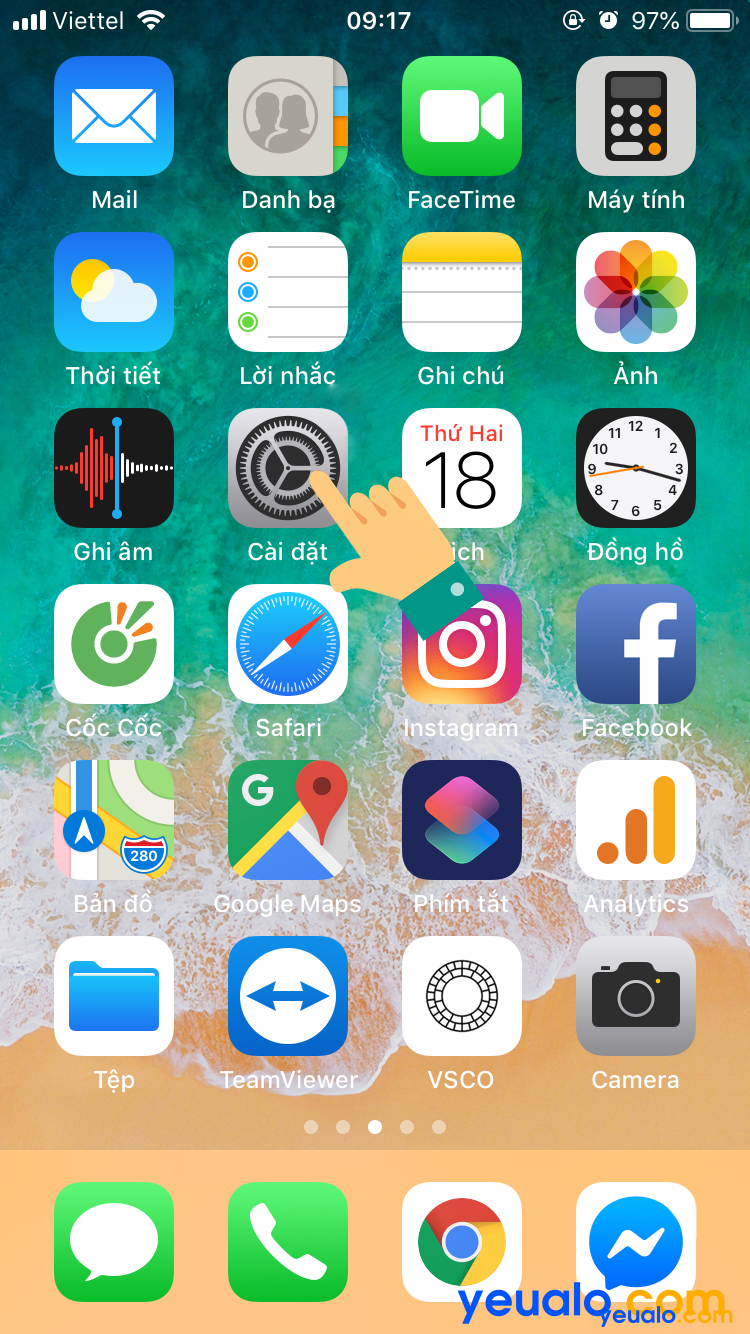 Cách bật tắt Đảo ngược màu trên iOS 12