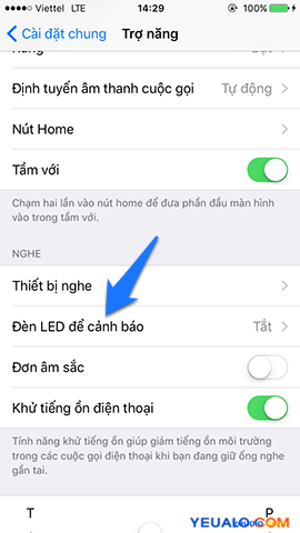 Cách cài đặt đèn flash nháy sáng khi có tin nhắn, cuộc gọi trên iPhone 4