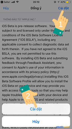 Cách cập nhật iOS 12 cho iPhone 6