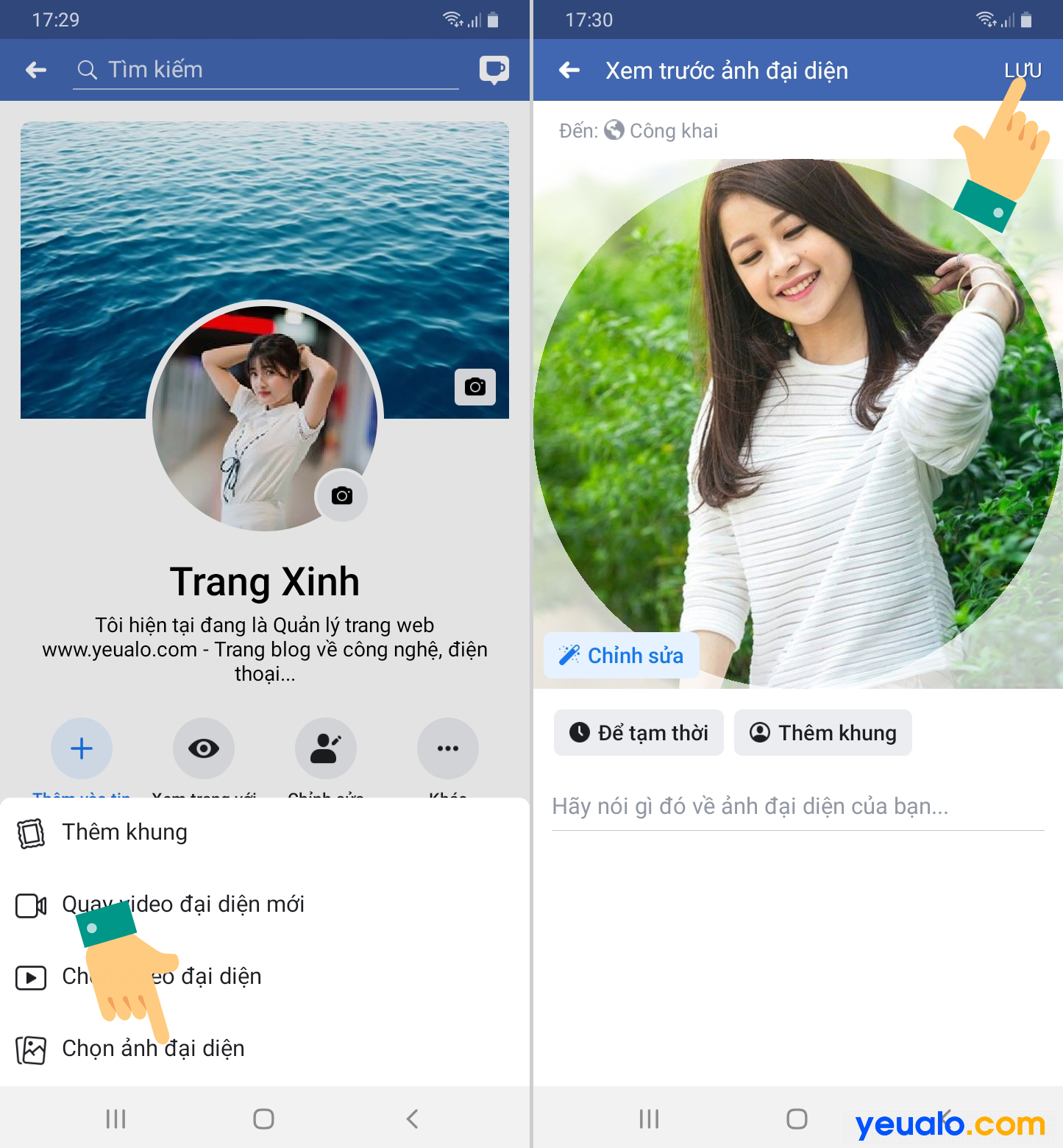 Cách ẩn ảnh bìa trên Facebook avatar Facebook chế độ một mình tôi   Networks Business Online Việt Nam  International VH2