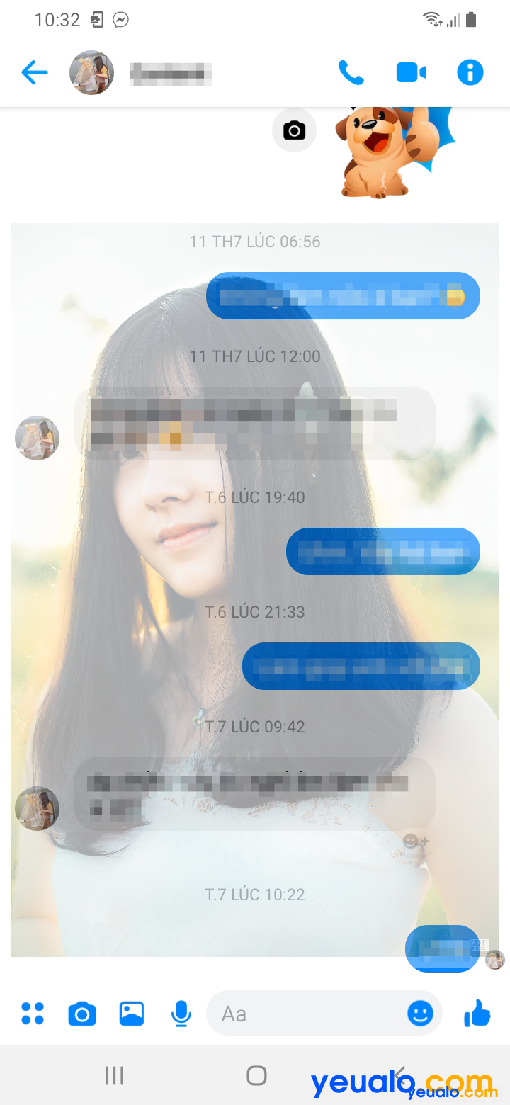 ách đổi hình nền cho Facebook Messenger trên điện thoại 5