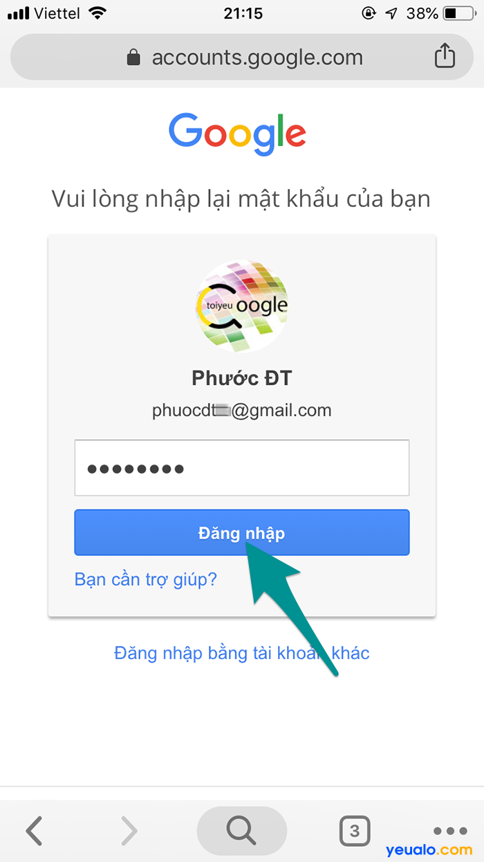 Cách đổi số điện thoại khôi phục Gmail 2