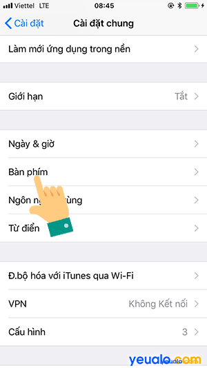 Cách gõ Tiếng Việt trên iPhone 3
