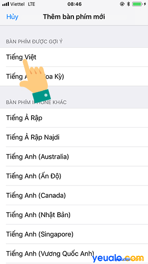 Cách gõ Tiếng Việt trên iPhone 6