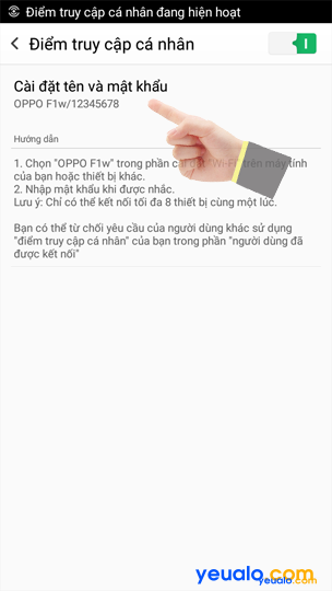 Cách phát Wifi Oppo 5
