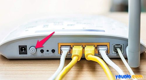 Cách sửa lỗi Wifi bị lỗi dấu chấm than vàng bằng cách khởi động lại modem wifi 1