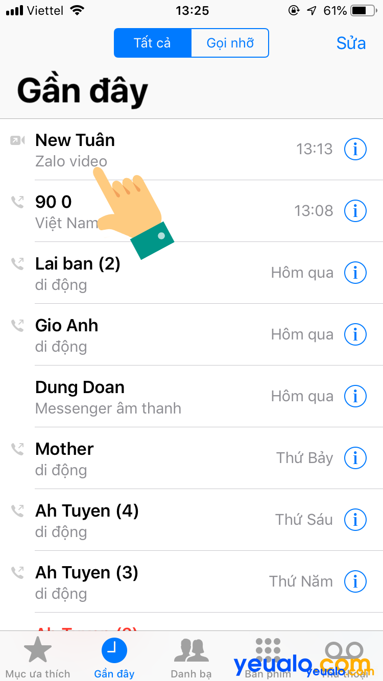 Cách tắt đồng bộ cuộc gọi Zalo trên iPhone 5