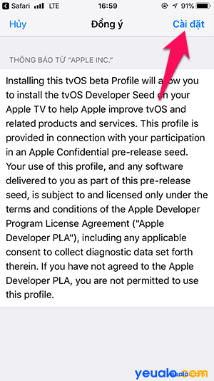 Chặn thông báo cập nhật iOS 6
