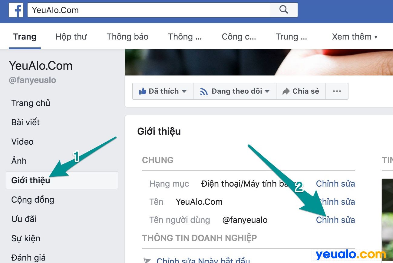 Cách thay đổi đường link url cho Fanpage Facebook 2023