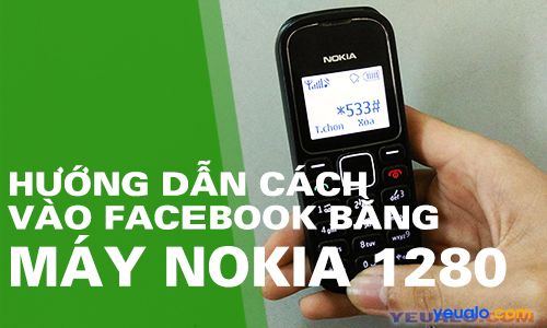 Vào Facebook bằng điện thoại đen trắng Nokia 1202, 1280, 110i