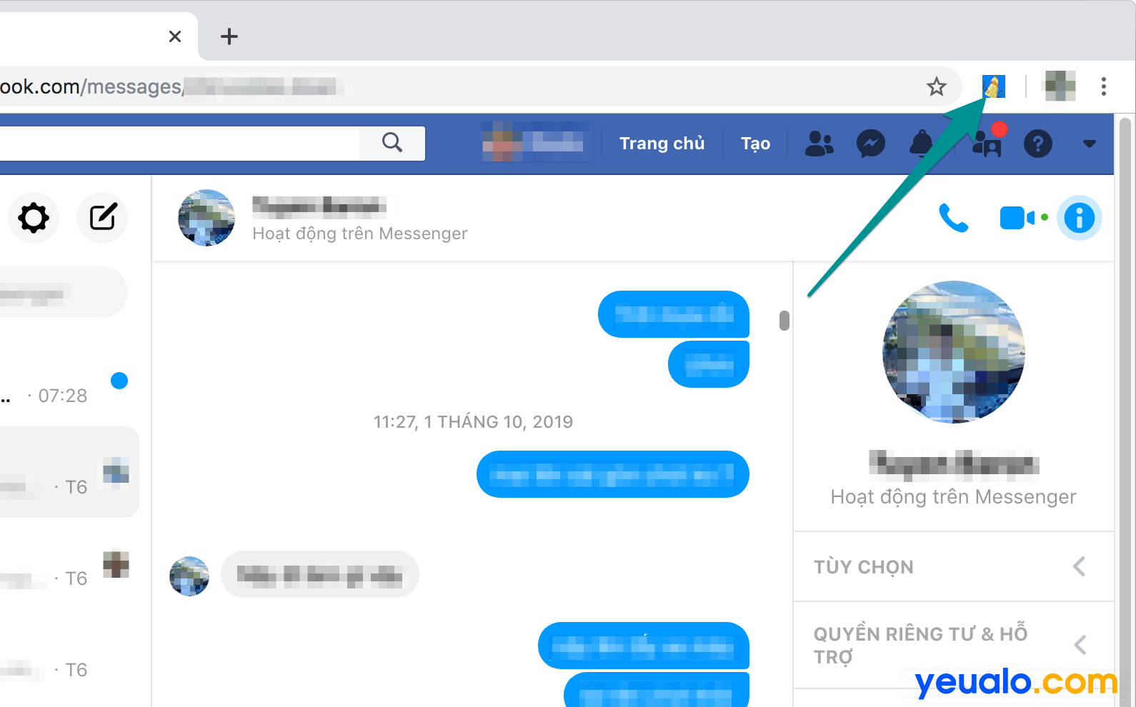 Cách xóa toàn bộ tin nhắn Facebook Messenger 2