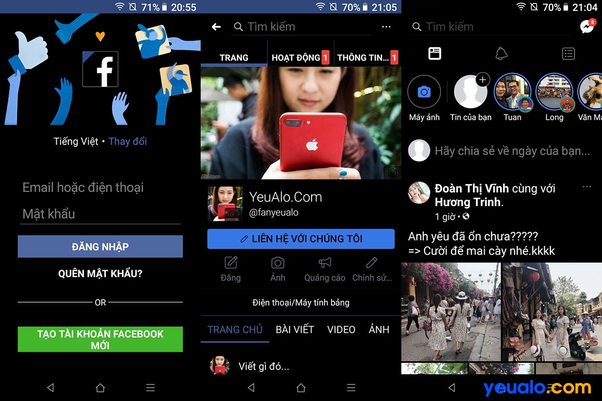 Gõ “Facebook Night Mode 🌙🌑” để kích hoạt giao diện Dark Mode cho Facebook