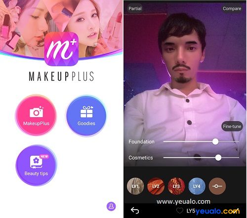 Makeup Plus – Phần mềm thêm râu “Soái ca” vào ảnh trên điện thoại