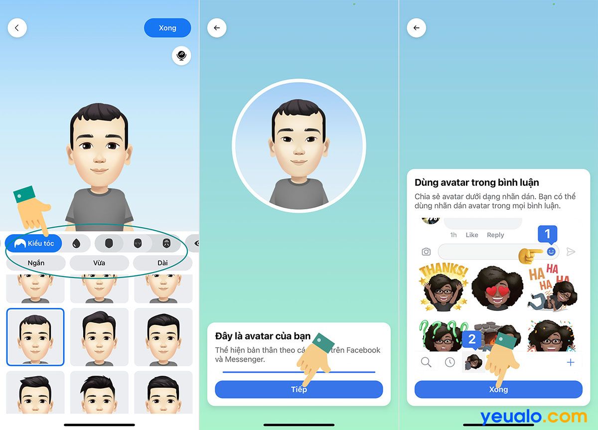 Cách làm avatar, nhãn dán hoạt hình giống mình trên Facebook, Messenger